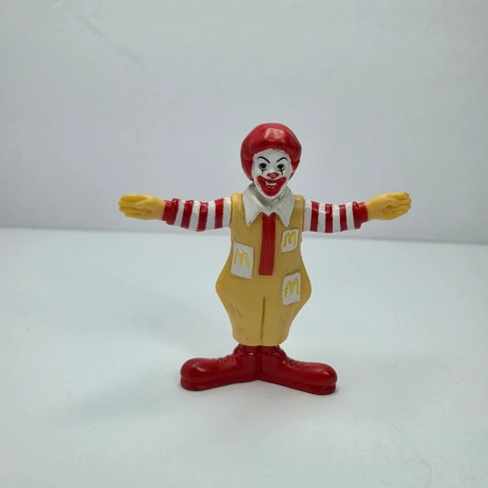 Vintage 1995 McDonalds Ronald McDonald & Hamburglar PVC Toy Figures Set of 2